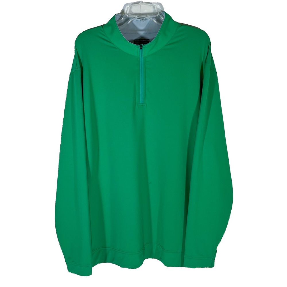 Peter Millar XXL Green Wicking Quarter Zip Pullover